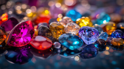 gemstones close up