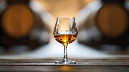 Obraz premium Whiskey Tasting in Barrel Room