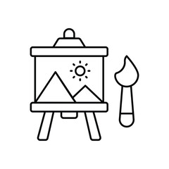 Painting Canvas vector icon