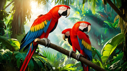 blue and yellow macaw