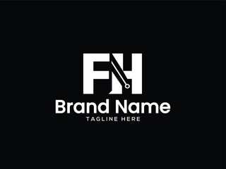 FH Letter Logo design Vector Art, Icons, and Graphics