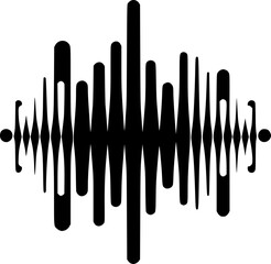 Elegant Sound Waves Design for Professional Audio and Music Visual