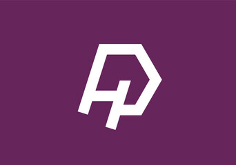 Alphabet letter icon logo HP or PHProfessional Innovative Initial PH logo and HP logo. Letter HP PH Minimal