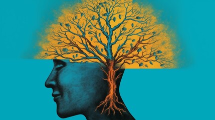 Tree of Success Growing from the Mind
