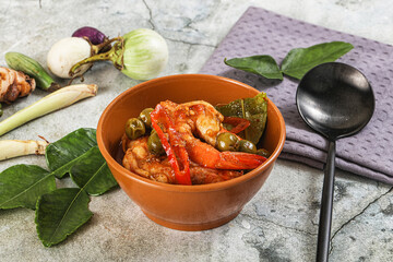 Thai Panang curry witn prawn