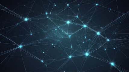 futuristic abstract background with lines connected to each other with technology concept dots