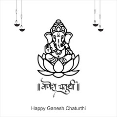 Happy Ganesh Chaturthi, Ganesh banner, Eco-Friendly Design, Eco-Friendly Ganesha, Ganesh Festival