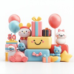 Obraz premium Happy Birthday Party