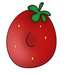 Red strawberry number 