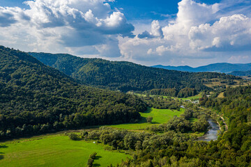 Dolina Popradu, Góry Leluchowskie, Małopolska, Poland, EU