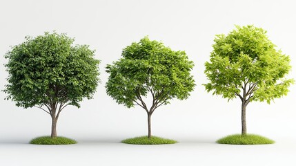 Four distinct trees