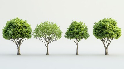 Obraz premium Four unique trees