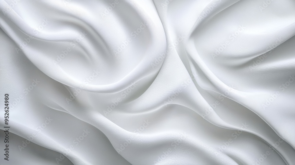 Poster Abstract white textured background with gentle curves and patterns, creating a soft and sophisticated backdrop for various design applications.