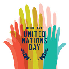 United Nations Day vector design template good for celebration usage. United Nations Day design. flat design. eps 10.