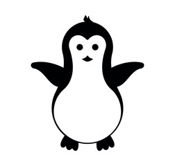 Penguin. Animals. Fauna. North Pole. Illustration