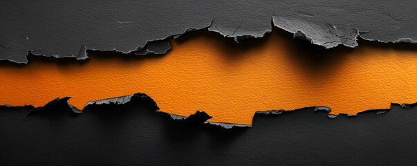 Naklejka premium Fiery Peel Abstract Orange Peel Artwork