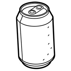 illustration of a can drink