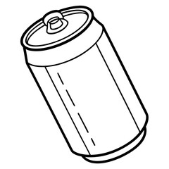 illustration of a can drink