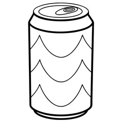 illustration of a can drink