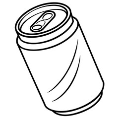 illustration of a can drink