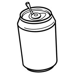 illustration of a can drink