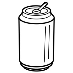 illustration of a can drink
