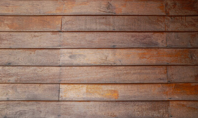 Empty brown grain wood wall panel of the old house for abstract wood background and texture....
