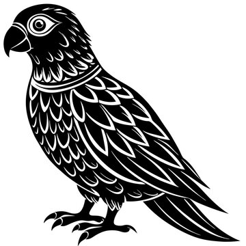 recommend clip art: Conure silhouette vector illustration