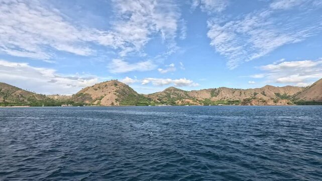 Near the coast of Rinca island