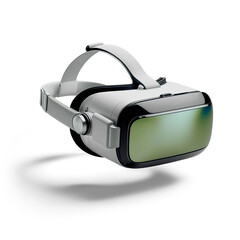 VR virtual reality glasses for gaming or creating 3d projects, with transparent background and shadow