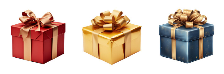 Gifts with gold bows