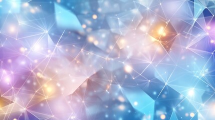 Abstract geometric light patterns cool blue and purple tones