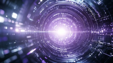 Abstract pattern of stage lights spiraling around a central point