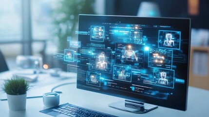 AI-powered chatbot interacting with users on a website conversational design interface