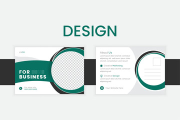 Creative modern business postcard design or EDDM Postcard Design template
