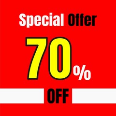 Special Offer 70 percent Off