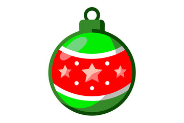 Fototapeta premium christmas balls isolated on white