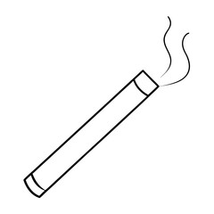 Cigarette Vector Illustration on White Background