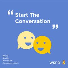 Suicide Prevention Awareness design - Change the Narrative on Suicide Theme