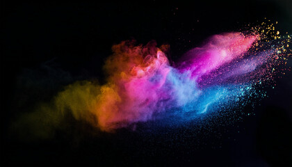 カラフルな粉塵