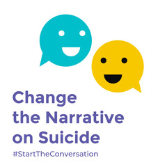 Suicide Prevention Awareness Design - Change the Narrative on Suicide Theme