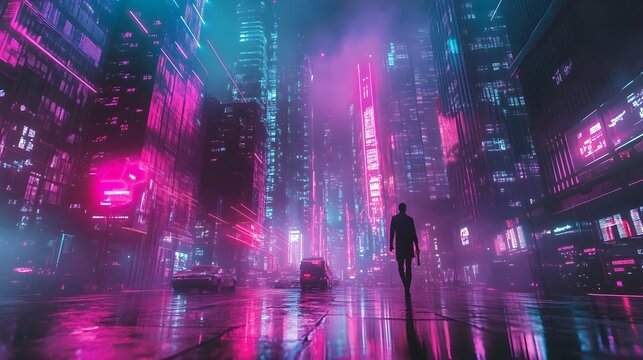 Sleek Futuristic Financial Technology Solutions with Seamless Digital and Cinematic Visualizations