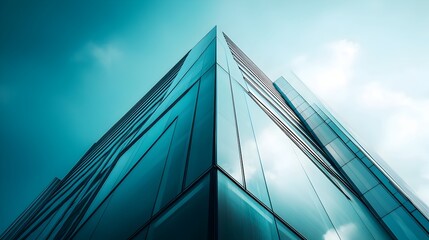 Streamlined Fintech Platform with Modernist Architectural Aesthetics