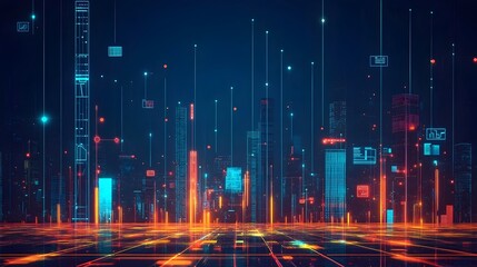 Innovative financial technology and blockchain powered solutions transforming the digital city of the future