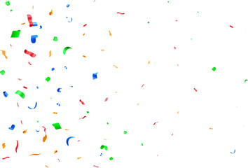 3D color party confetti