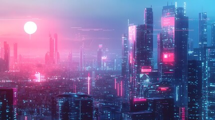 Fototapeta premium Innovative Fintech Concept with Sleek Cryptocurrency and Futuristic User Interface