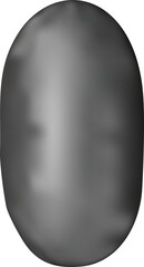 3d black alphabet balloon single letter