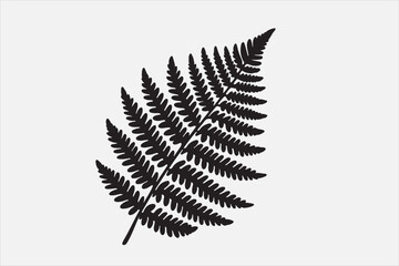 A beautiful Fern Leaf Plant Life Silhouette design.