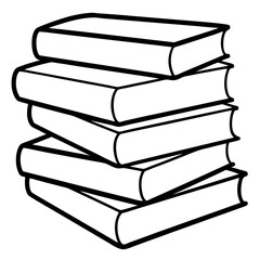 Book Stack Vector Art