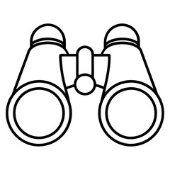 Binocular Silhouette Vector Illustration